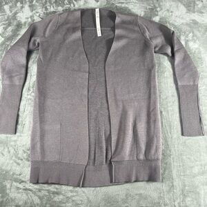 Lululemon Women's Sz 4 City Street Cardigan Heathered Mystique Lilac Purple